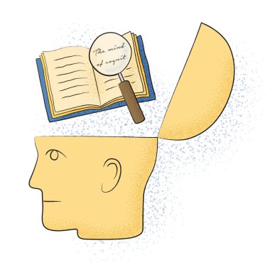 Baş ve bilgi kültür ile sembolik çizim