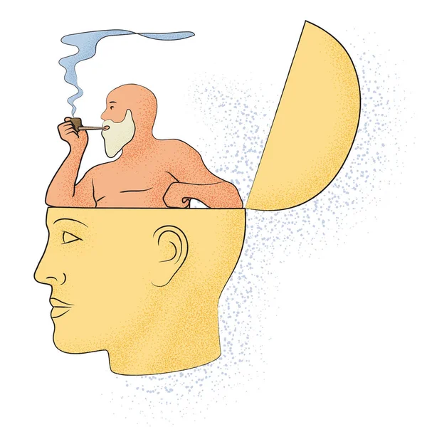 Dibujo Simbólico Del Conocimiento Filosofía — Archivo Imágenes Vectoriales