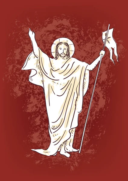 Résurrection de Jésus-Christ — Image vectorielle