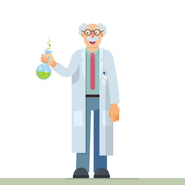 mucit bilim adamı güzel Illustration