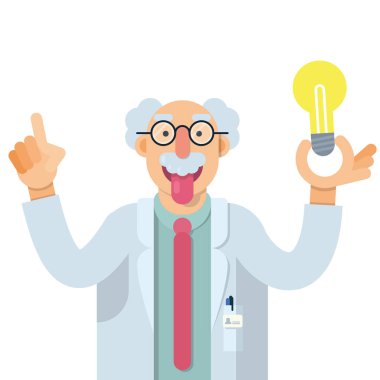 mucit bilim adamı güzel Illustration