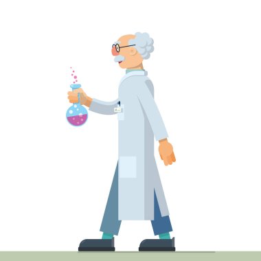 mucit bilim adamı güzel Illustration