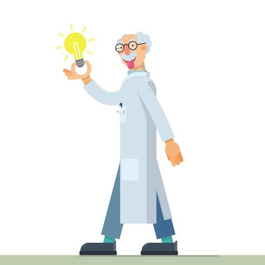 mucit bilim adamı güzel Illustration