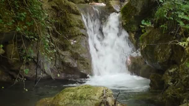 Monti Simbruini Park Küçük Nehir Vallepietra Talya — Stok video