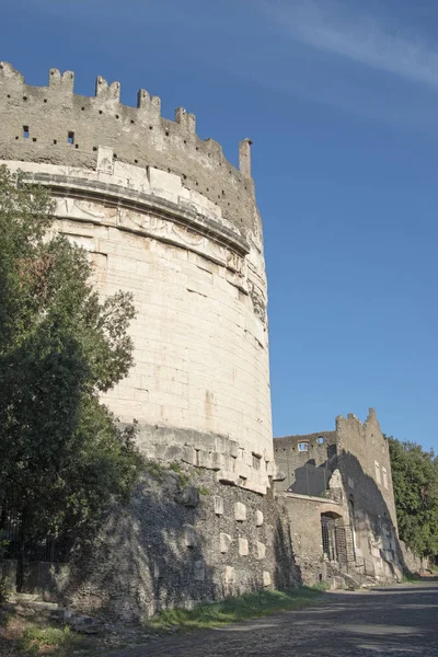 Vue Sur Appia Ancienne Route Romaine Historique — Photo