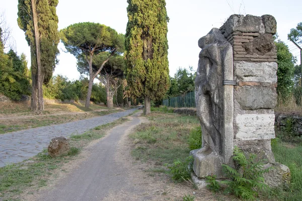 Vista Appia Antigua Carretera Histórica Romana — Foto de Stock