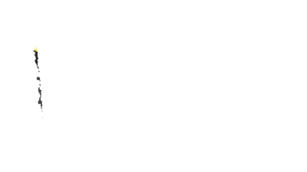 ブラシストロークで描かれたバヌアツ国旗 — ストック動画