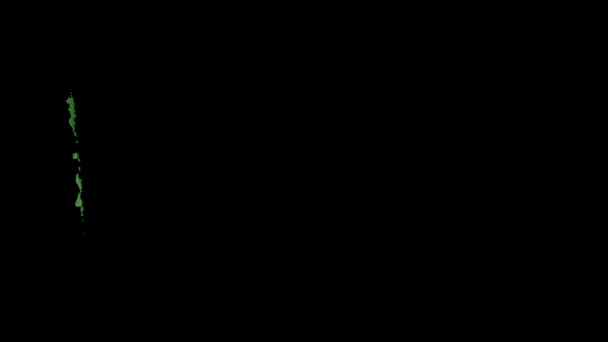 ブラシストロークで描かれたコロスフラグ — ストック動画