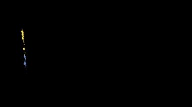 Fırça darbesiyle boyanmış Ekvador bayrağı