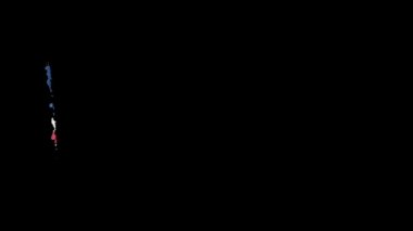 Fırça darbesiyle boyanmış Liberya bayrağı