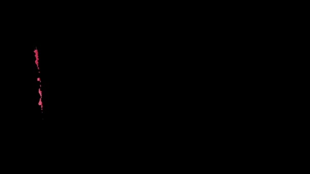 ブラシストロークで描かれたギニアビサウの旗 — ストック動画
