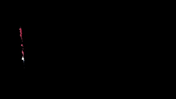 Прапор Кірибаті, намальований мазкою пензля. — стокове відео
