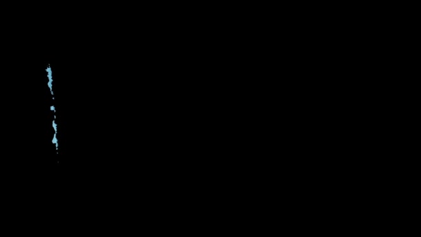ブラシストロークで描かれたパラオの旗 — ストック動画