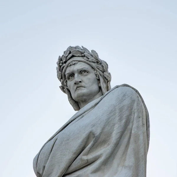 Estátua Dante Alighieri Florença — Fotografia de Stock