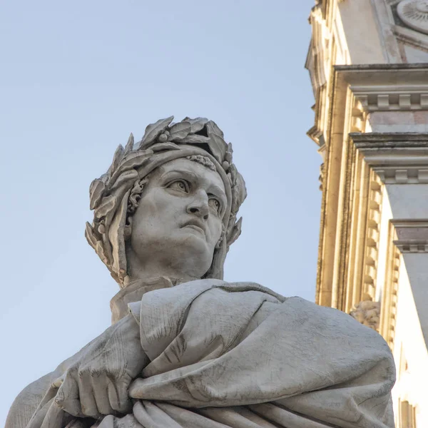 Statue Dante Alighieri Florence — Photo