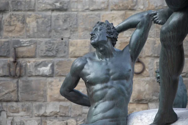 Neptunbrunnen Auf Der Piazza Della Signoria Florenz — Stockfoto