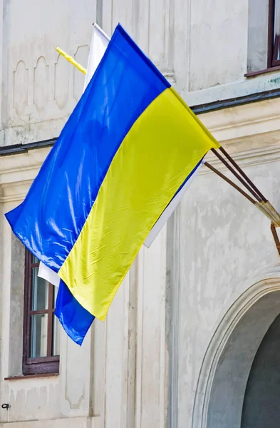Yellow Blue Flag Ukraine Flutters Wind — Stock Photo, Image