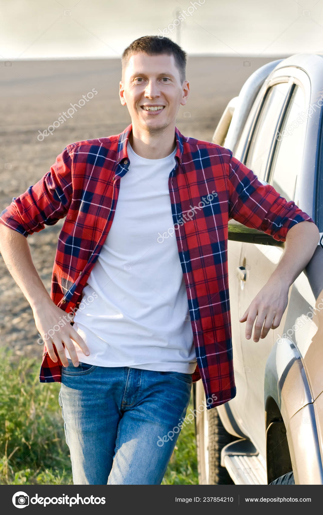 red check shirt with jeans