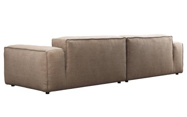 Modern bej modüler kumaş kanepe. 3d render