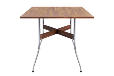 Orta yüzyıl dikdörtgen yemek masası. 3d render