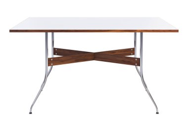 Orta yüzyıl dikdörtgen yemek masası. 3d render