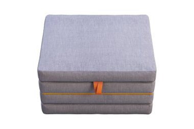 Kumaş katlanır yatak koltuk bölümü. 3d render