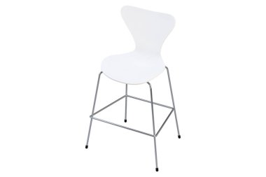 Metal bacaklı modern bar taburesi. 3d hazırlayıcı