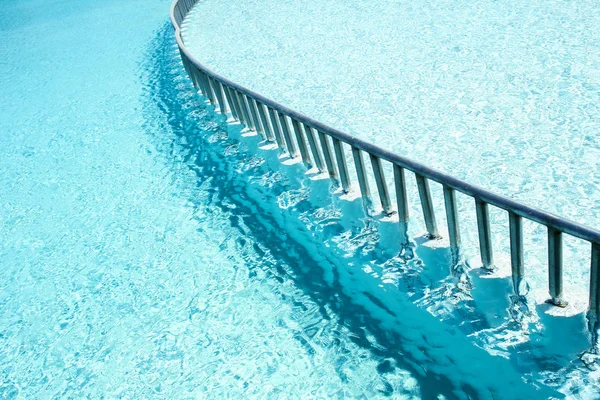 Blue water in the pool the background — Stock Photo, Image