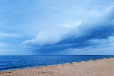 güzel sahne deniz kıyı doğası üzerine yaz