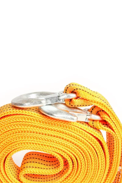 rope tow rope for cars on a white background