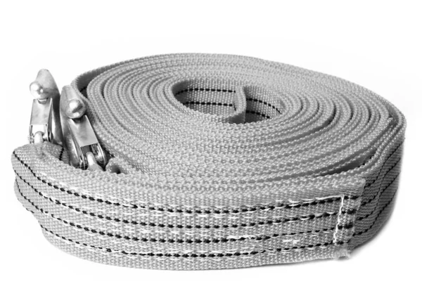 Rope tow rope for cars on a white background — Stock Photo, Image