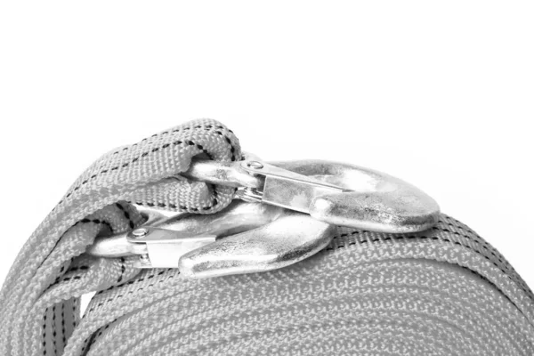 Rope tow rope for cars on a white background — Stock Photo, Image