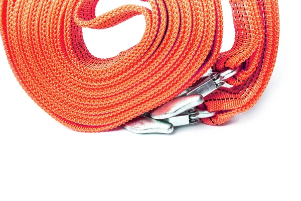 Rope tow rope for cars on a white background — Stock Photo, Image