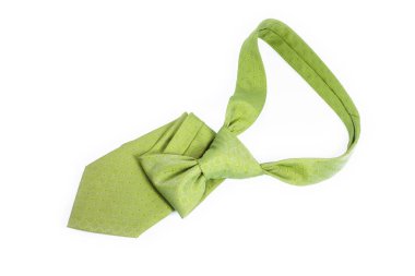 Beyaz arka planda güzel bir kravat işi