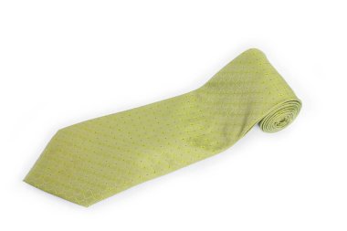 Beyaz arka planda güzel bir kravat işi