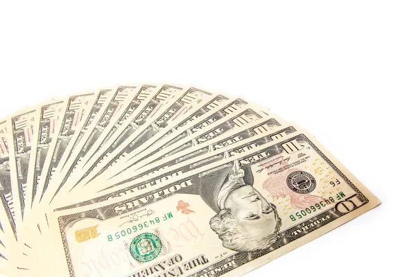 Бізнес-долар гроші на білому тлі — стокове фото
