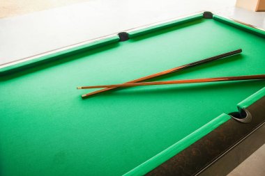 doğa arka plan üzerinde bilardo masası