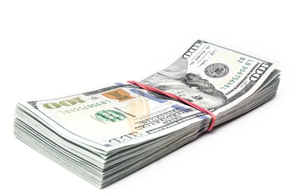 Business dollar geld op witte achtergrond — Stockfoto