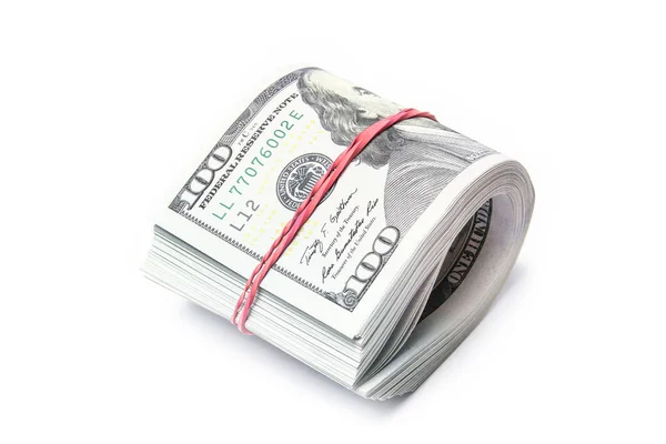 Business dollar money on white background — Stock Photo, Image