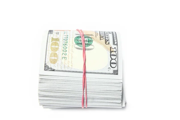 Business dollar geld op witte achtergrond — Stockfoto