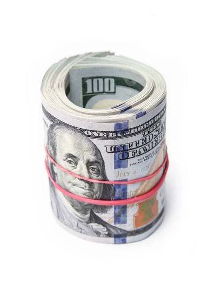 Business dollar money on white background — Stock Photo, Image
