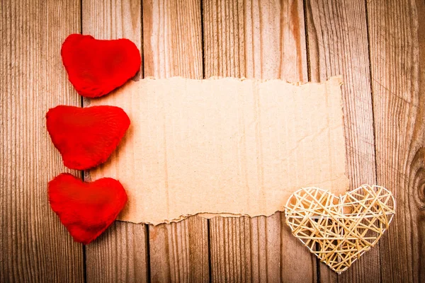Boldog Valentin nap ünnep szerelem keret háttér — Stock Fotó