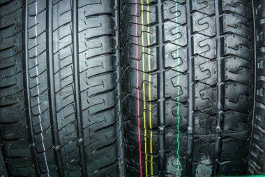 Araba arka plan için araba lastikleri