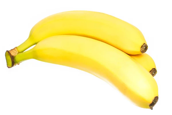 Belle e gustose banane su sfondo bianco — Foto Stock