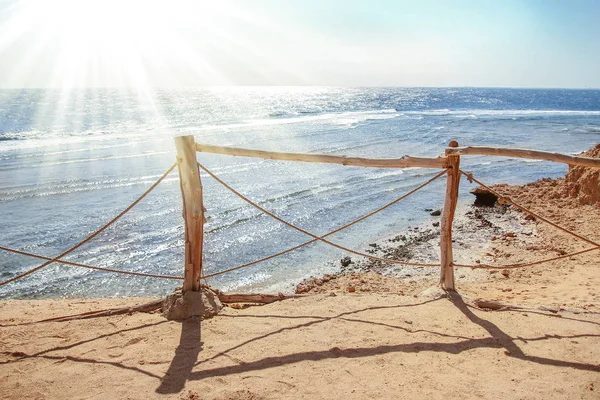 Belles vacances au bord de la mer sur fond de paysage naturel — Photo