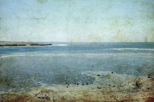 Doğa manzara backgr eski fotoğraf güzel sahil tatil — Stok fotoğraf