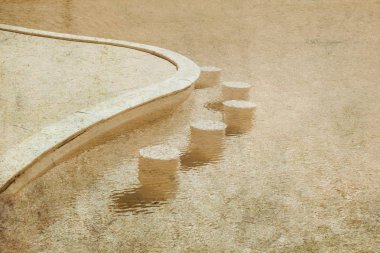 Park b sahil otelde eski fotoğraf güzel yüzme havuzu