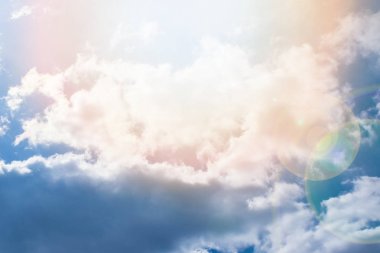 güzel mavi bulutlar doğa Park arka planda gökyüzü