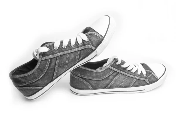 Krásné stylové boty pro sport na bílém pozadí — Stock fotografie
