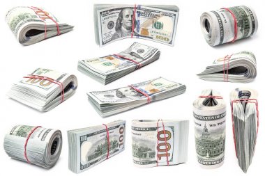 business dollar money on white background clipart